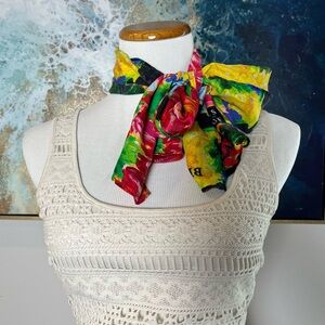 Multicolor Silk Scarf